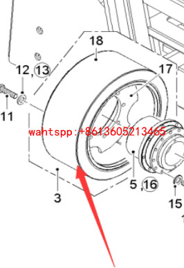 铣刨机后轮实心轮胎214923