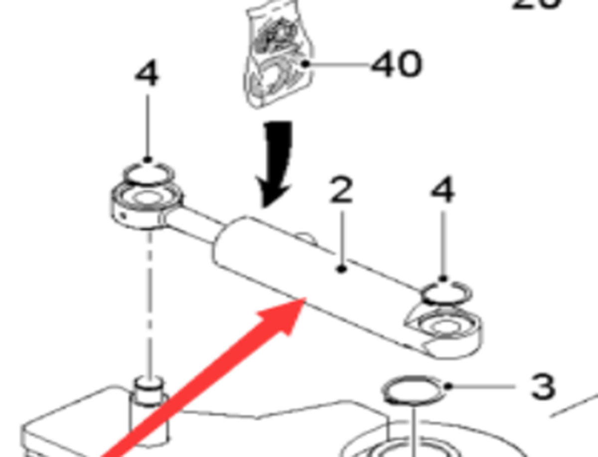 铣刨机摆动油缸2271984