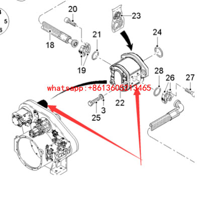 进口铣刨机风扇驱动液压泵155